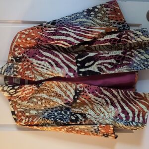 Patrick Christopher Colorful Animal Print Jacket